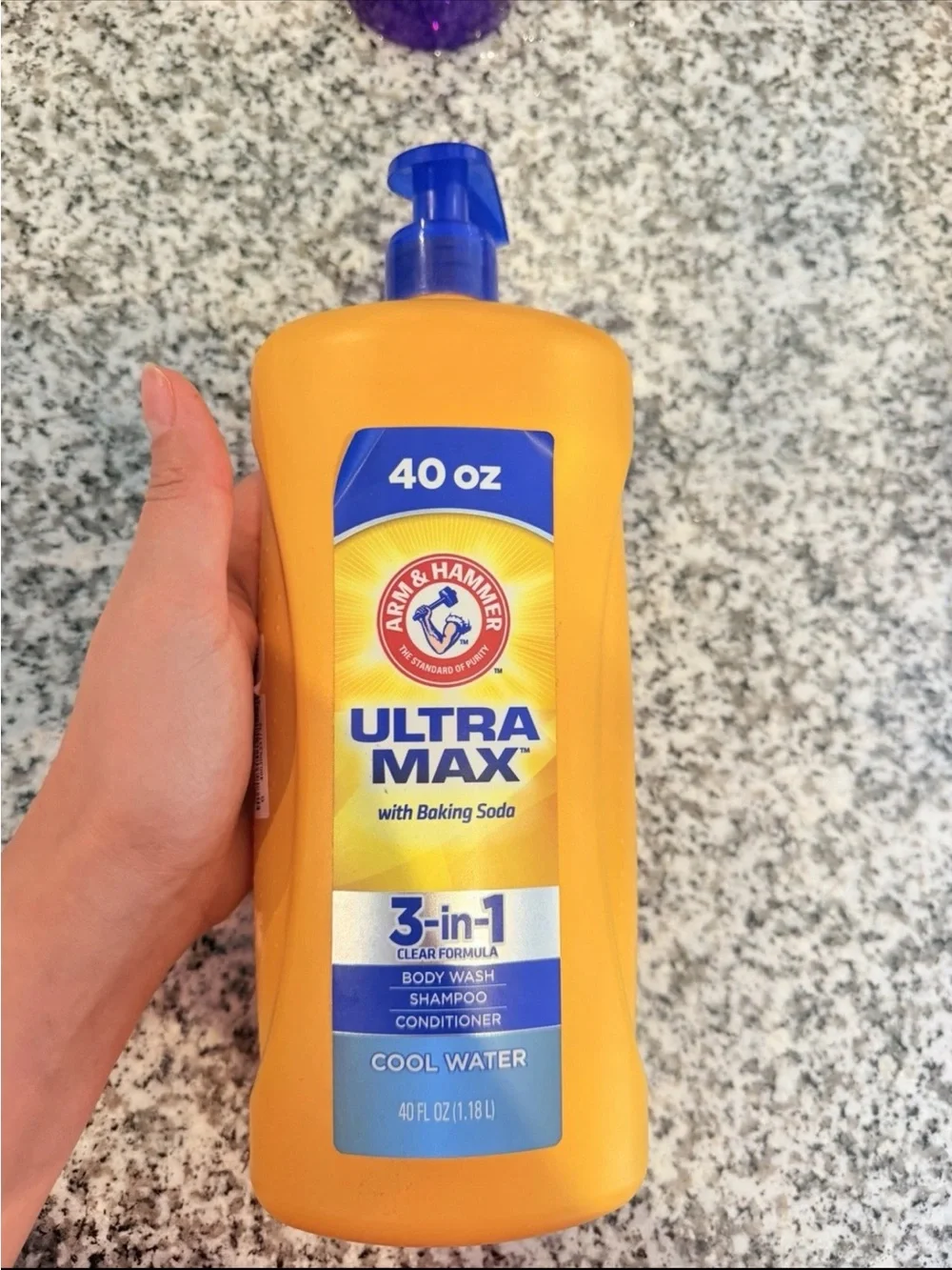 Ultra Max 3-in-1 Kids Body Wash Shampoo Conditioner - Cool Water (Blue/Yellow)